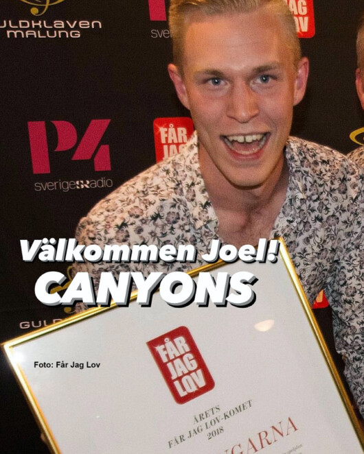 Joel Andreasson börjar med Canyons